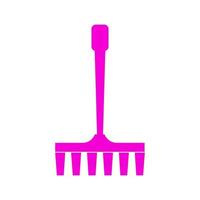 Rake illustrated on a white background vector