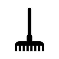 Rake illustrated on a white background vector