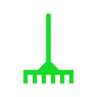 Rake illustrated on a white background vector