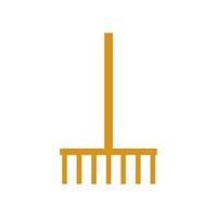 Rake illustrated on a white background vector