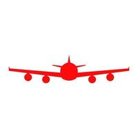 Airplane illustrated on a white background vector