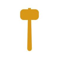 Hammer illustrated on a white background vector