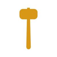 Hammer illustrated on a white background vector