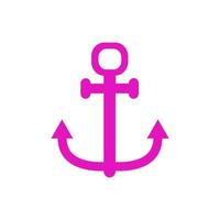 Anchor illustrated on white background vector