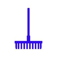 Rake illustrated on a white background vector