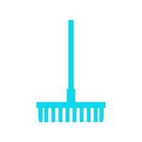 Rake illustrated on a white background vector