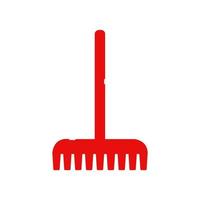 Rake illustrated on a white background vector