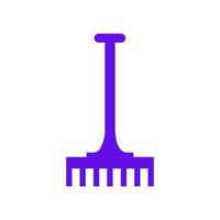 Rake illustrated on a white background vector