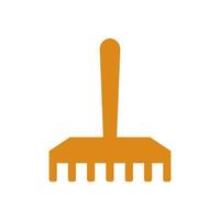 Rake illustrated on a white background vector