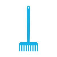 Rake illustrated on a white background vector