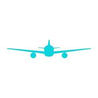 Airplane illustrated on a white background vector