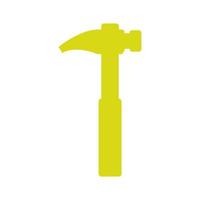 Hammer illustrated on a white background vector