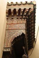 Detail of a Building in Fez, Morocco photo