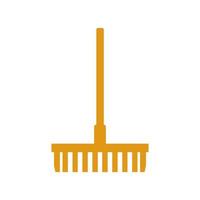 Rake illustrated on a white background vector