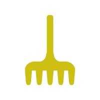 Rake illustrated on a white background vector