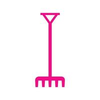 Rake illustrated on a white background vector