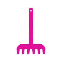 Rake illustrated on a white background vector