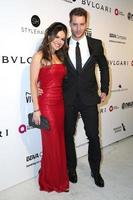 LOS ANGELES FEB 26 - Chrishell Stause, Justin Hrtley at the 25the Annual Elton John Academy Awards Viewing Party at the City of West Hollywood Park on February 26, 2017 in West Hollywood, CA photo