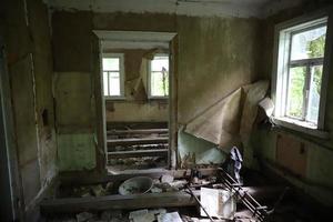 Building in Chernobyl Exclusion Zone, Ukraine photo