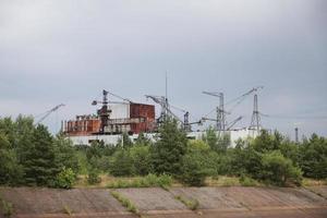 Chernobyl Nuclear Power Plant in Chernobyl Exclusion Zone, Ukraine photo
