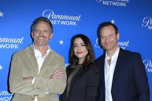 LOS ANGELES JAN 18 - Hugh Davidson, Rachel Ramras, Larry Dorf at the Paramount Network Launch Party at the Sunset Tower on January 18, 2018 in West Hollywood, CA photo