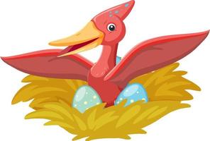 Cute Pterosaurs Dinosaur Cartoon vector