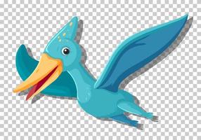 Cute pteranodon dinosaur isolated vector