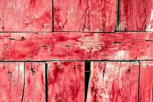 Red planks background or wooden boards texture photo