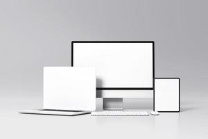 Multi Devices Responsive Screen Mockup photo