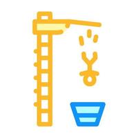 jumping into water from height color icon vector illustration