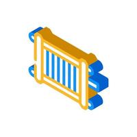 generator hydrogen isometric icon vector illustration