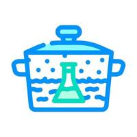 chemistry of dish color icon vector illustration