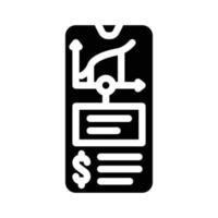 online passive income glyph icon vector illustration