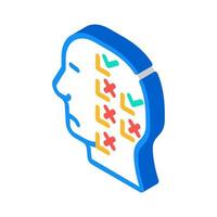 perfectionism neurosis isometric icon vector illustration