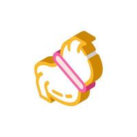 gastric bandage isometric icon vector illustration flat