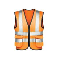 Safety Vest Builder Protection Clothes Vector