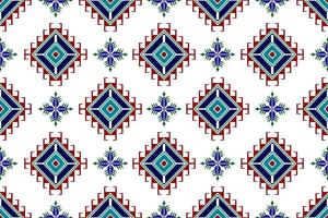 Ikat abstract geometric ethnic textile seamless pattern design. Aztec fabric carpet mandala ornaments textile decorations wallpaper. Tribal boho native turkey textile traditional embroidery vector. vector