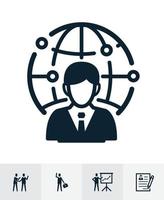 Management and Human resource icons with White Background vector