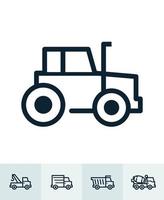 Transportation and Vehicles Icons with White Background vector