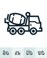 Transportation and Vehicles Icons with White Background vector