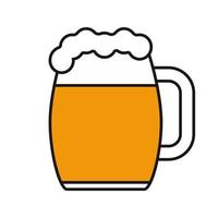 Beer mug color icon. Ale. Isolated vector illustration