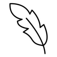 Feather Line Icon vector