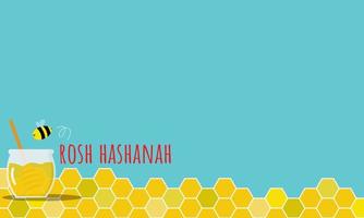 Rosh Hashanah Background with Copy Space Area. Suitable for Jewish New Year Events vector