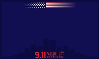 Patriot Day Background and Copy Space Area. Suitable for Patriot Day Events vector