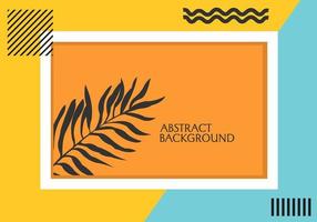 frame design with leaf elements. natural background for cover, banner, poster vector