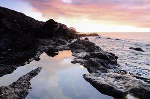 Sunset on the coast photo