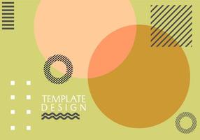 pastel brown abstract geometric background. aesthetic and trendy design. for business, banner, website vector