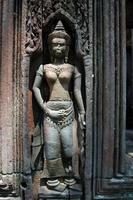 Angkor statue view photo