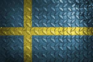 sweden flag metal texture statistic photo