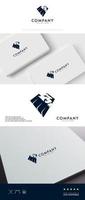 Modern and clean lion logo with straight line design vector
